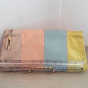 Nina Leather Clutch Handbag